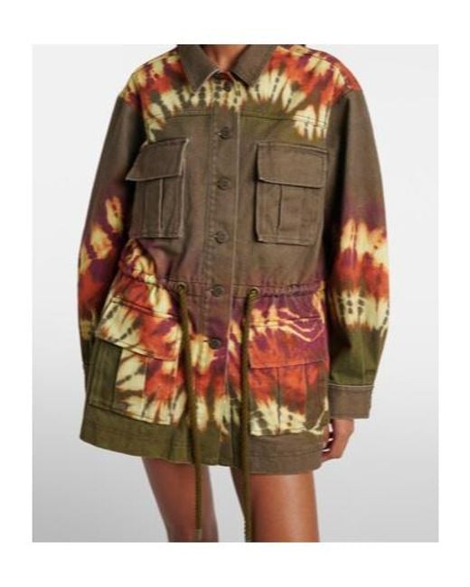 ALÉMAIS Green Dyed Denim Jacket