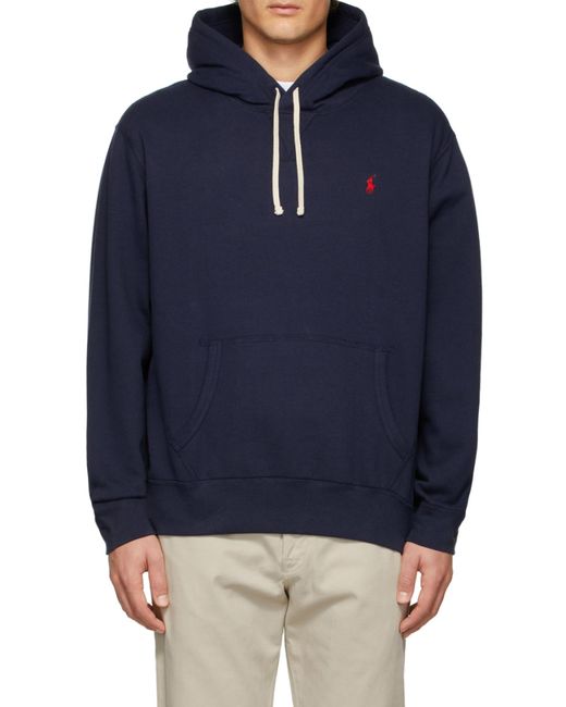 Polo Ralph Lauren Blue The Rl Fleece Hoodie for men