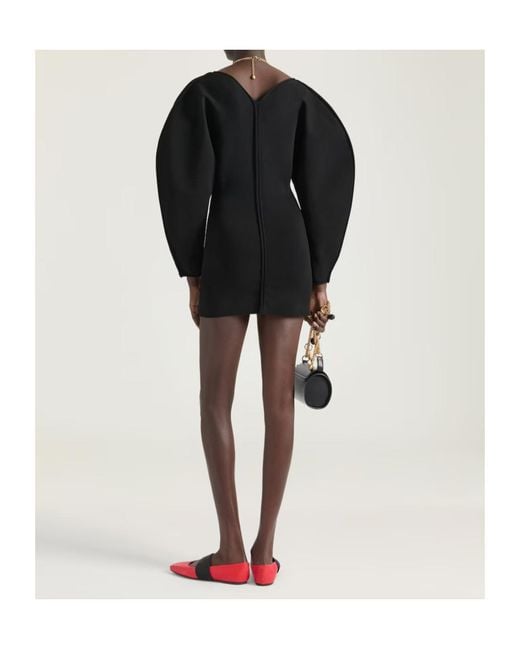 Givenchy Black Cocoon Sleeved Mini Dress