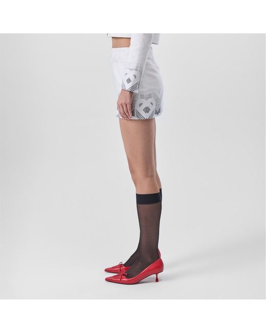 Casablanca White Patterned Skirt