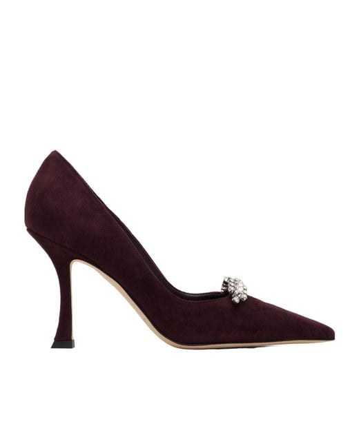 Jimmy Choo Purple Belinda 90 High Heels