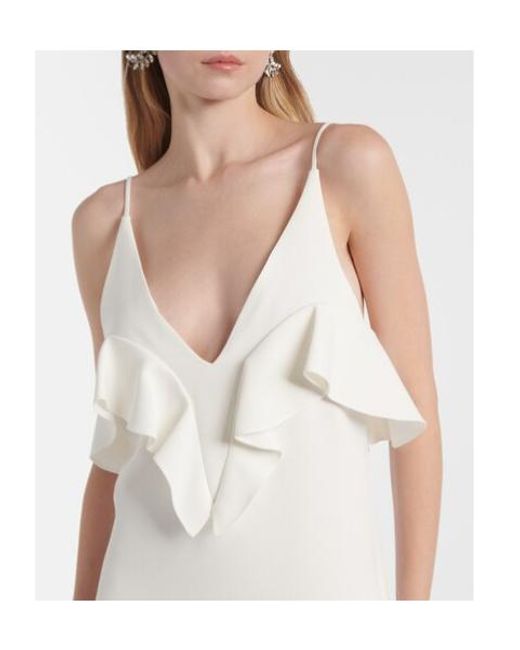 Stella McCartney White Ruffled Gown