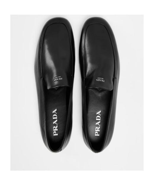 Prada Black Logo Loafers for men