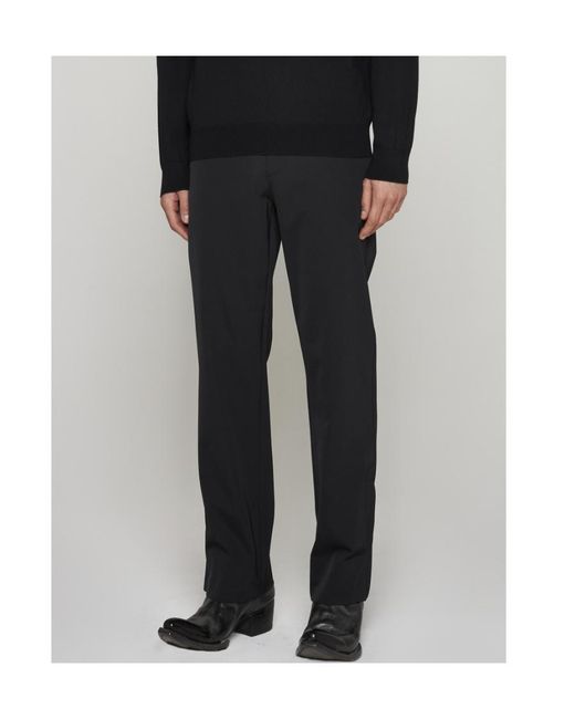 Prada Blue Straight Casual Pants for men