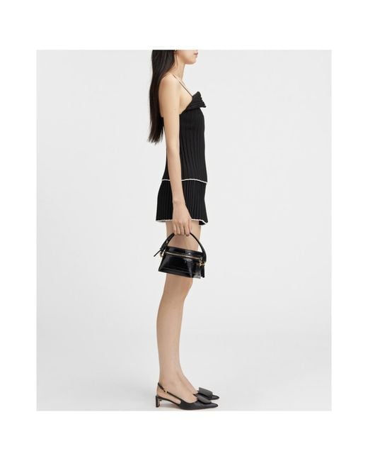 Jacquemus Black Asymmetric Strapped Top