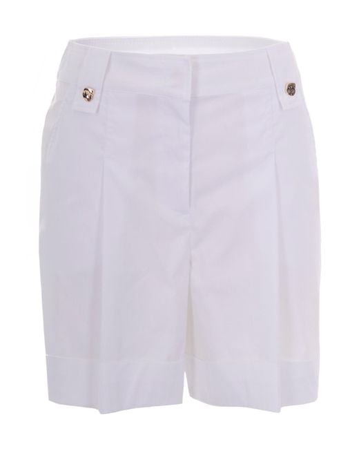 Liu Jo Purple Pleated Shorts
