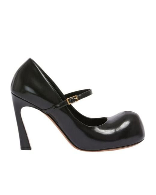 Marni Black Leather New Wave Mary Jane Pump