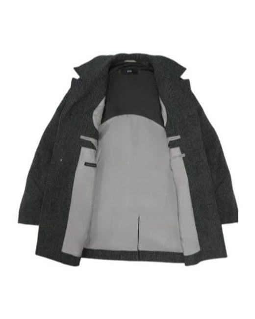 Boss Gray Long-Sleeved Coat for men
