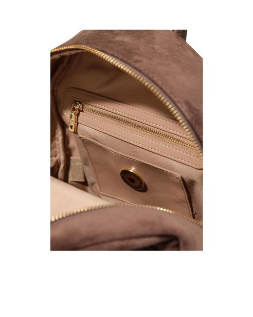 Moschino Brown Top-Handle Backpack