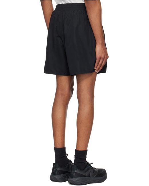 Jil Sander Black Logo Printed Shorts for men