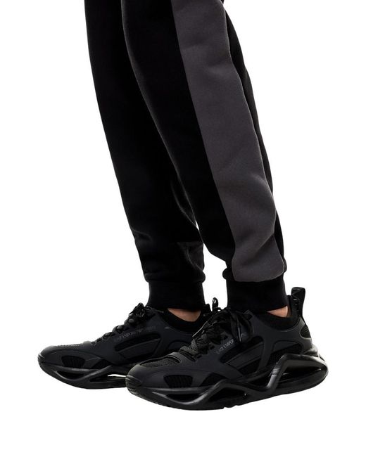 EA7 Black Sports Shirt Casual Wear Set for men