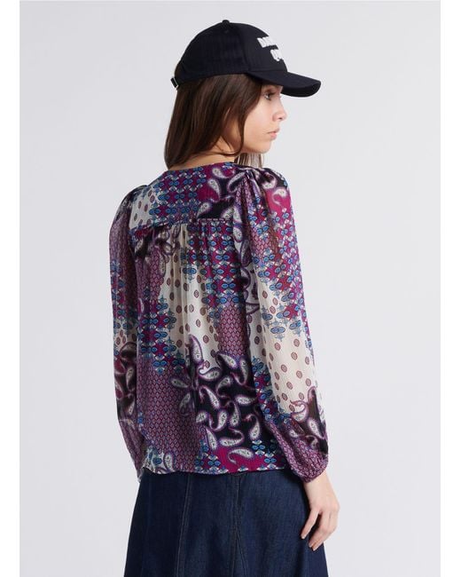 Ba&sh Purple Long-Sleeved Jacket
