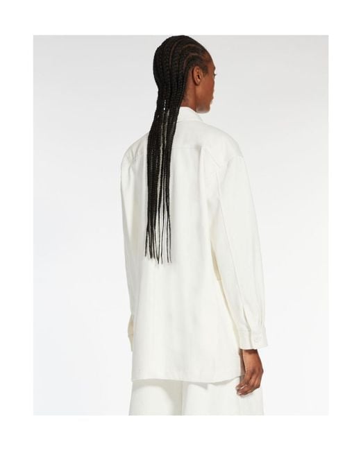 Max Mara White Ragtime Workwear Jacket