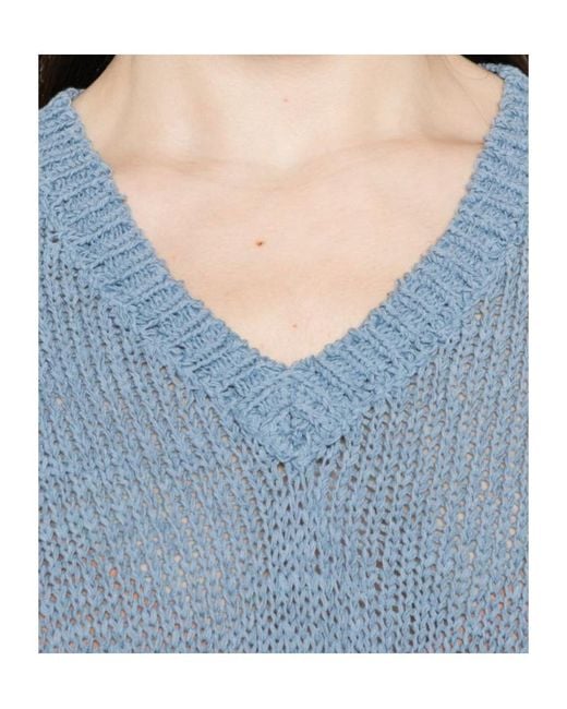 Baserange Blue Long-Sleeved Knitwear