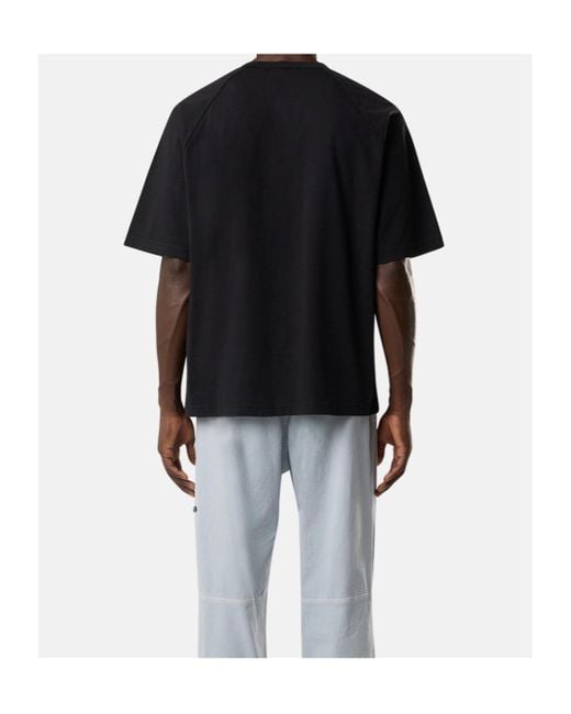 Stone Island Black Oversized-Fit Short-Sleeve T-Shirt With Logo Embroidery for men
