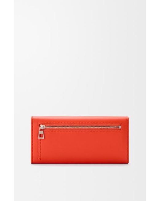 Loewe Red Pebble Continental Wallet