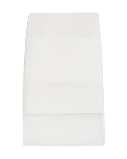 Max Mara White Sportmax	Zip Detailed Low Waist Skirt