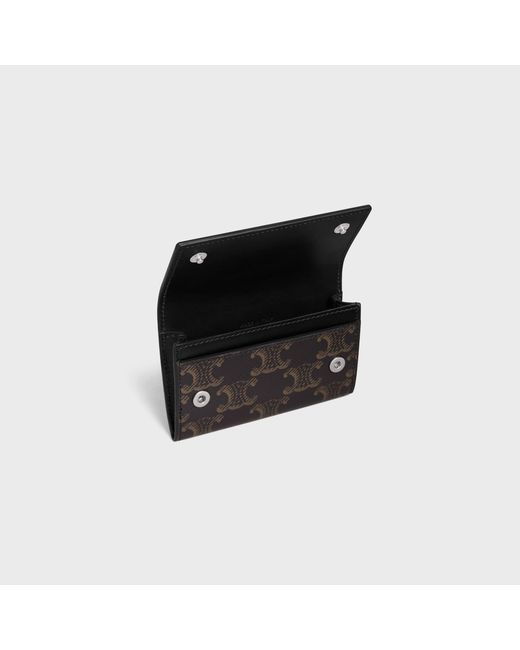 Céline Black Snap Wallet for men