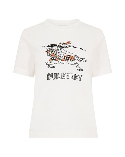 Burberry White Logo T-Shirt
