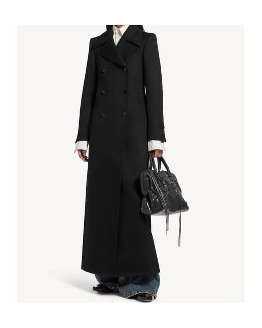 Balenciaga Black Long Trench Coat