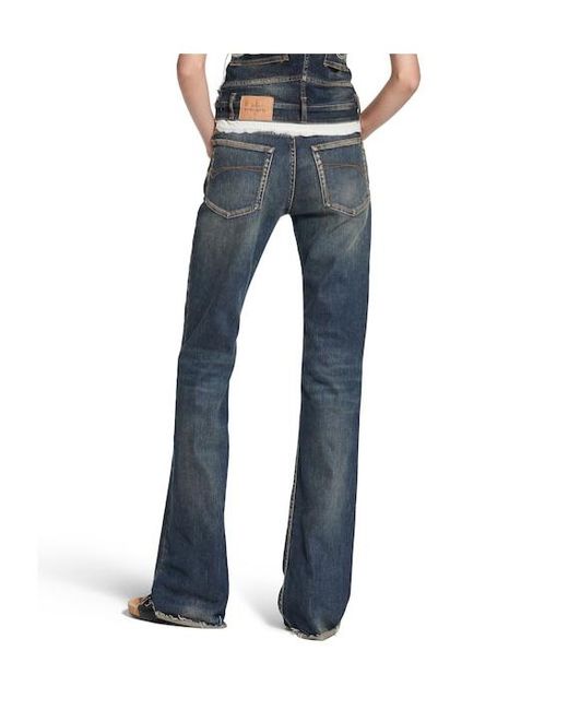 Balenciaga Blue Slim Fit Bootcut Pants