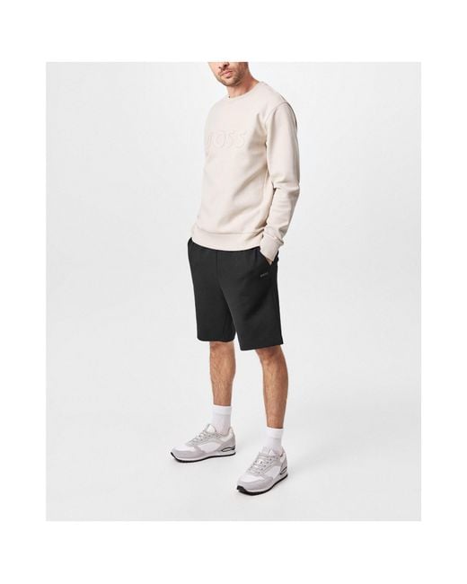Boss Black Solid Color Shorts for men