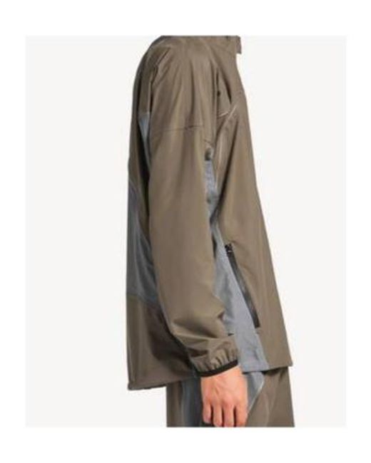Balenciaga Brown Techwear Zip-Up Hooded Jacket for men