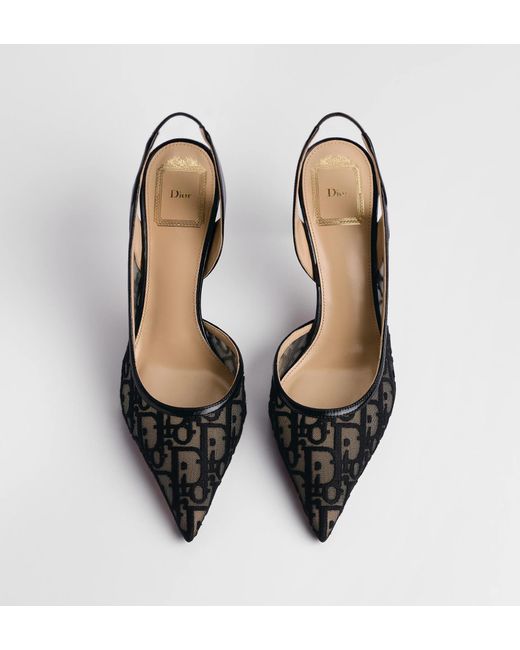 Dior Black Aable Slingback Pump