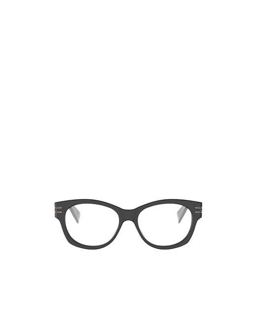 BVLGARI White Bulgari Cat-Eye Frame Glasses