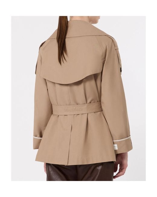 Max Mara Natural Long Sleeve Windbreaker