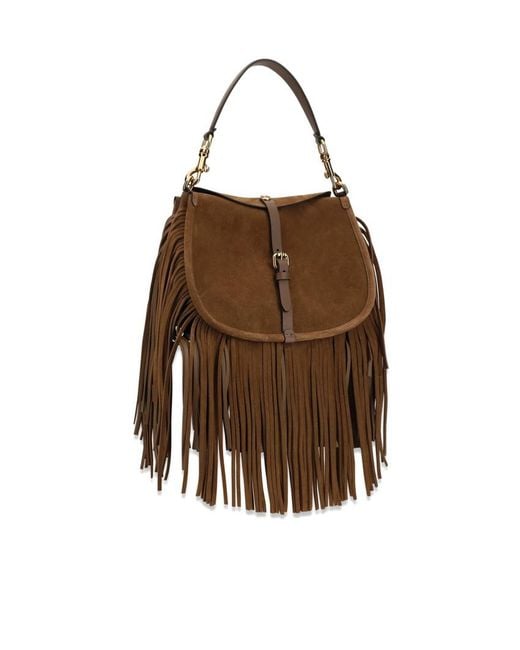 Etro Brown Tassel Shoulder Bag