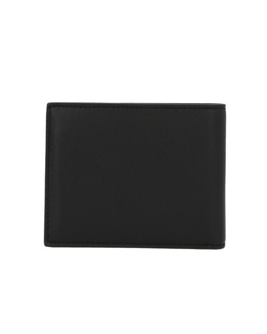 Ferragamo Black Gancini Leather Bi-Fold Wallet for men