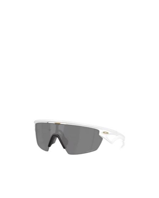 Oakley White Sphaera Shield Frame Sunglasses for men