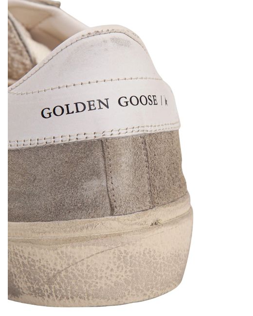 Golden Goose Deluxe Brand Brown Soul-Star Distressed Mirrored-Leather Sneakers for men