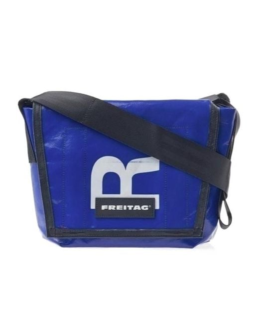 Freitag Blue Flap Shoulder Bag for men