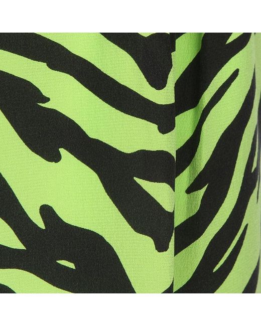 Moschino Green Pattern Detail Shorts