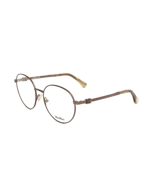 Max Mara White Round Frame Glasses