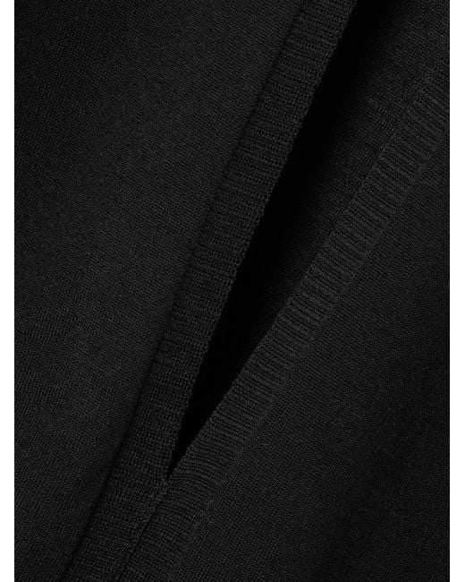 Alaïa Black Turtleneck Long-Sleeve Bodysuit