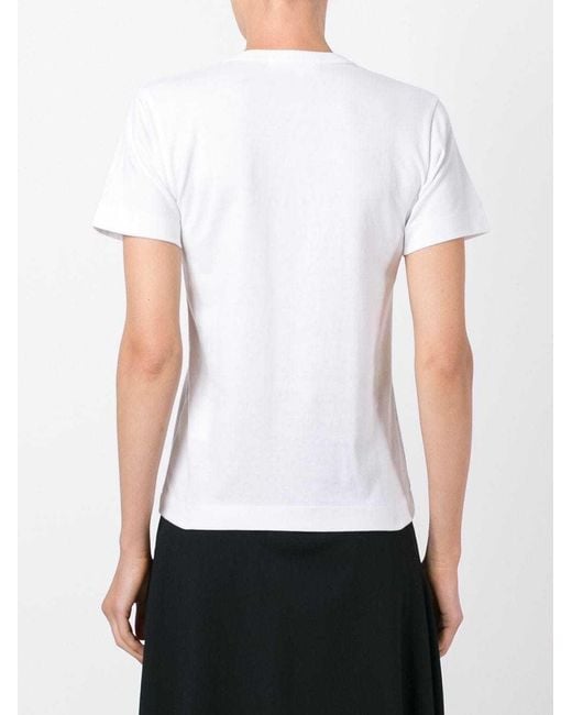 COMME DES GARÇONS PLAY Green Comme Des Garçons Play Logo Printed T-Shirt