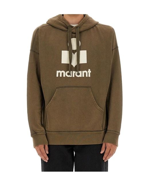 Isabel Marant Green 'Miley' Sweatshirt With Logo for men