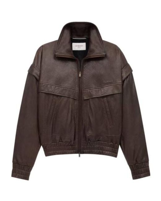 Saint Laurent Brown Bomber Jacket for men
