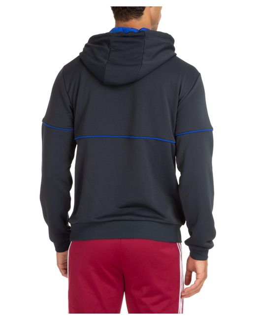 EA7 Blue Logo Pattern Sweater for men