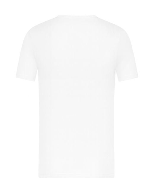 Zegna White Short Sleeve Crewneck T-Shirt for men