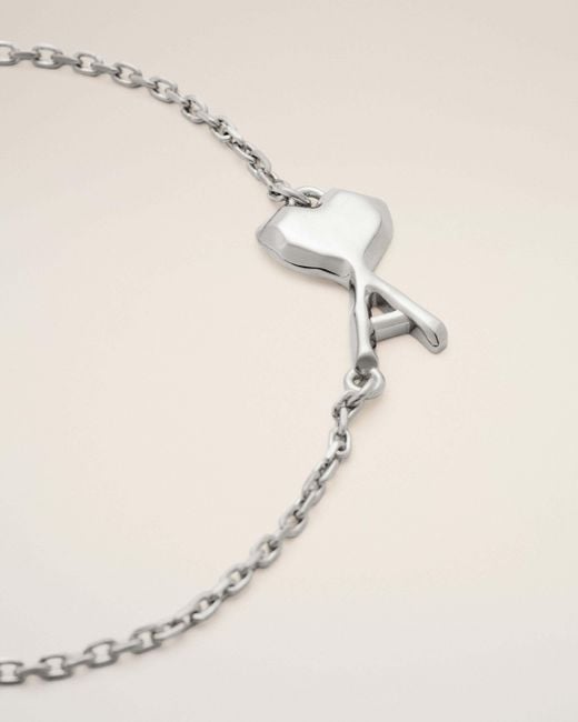 AMI Metallic Logo Bracelet for men
