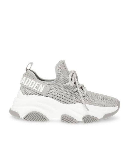Steve Madden White Lace-Up Sneakers
