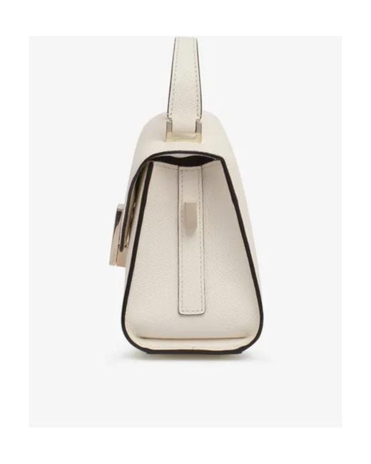 Valextra Natural Iside Foldover Micro Crossbody Bag