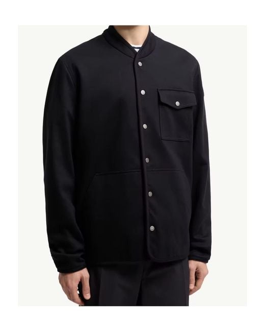 Moncler Blue Bandelier Shirt Jacket for men