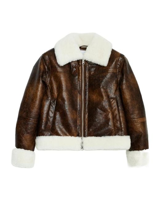 Stand Studio Brown Lorelle Zipped Jacket
