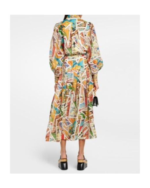 ALÉMAIS Metallic Shirt Dress