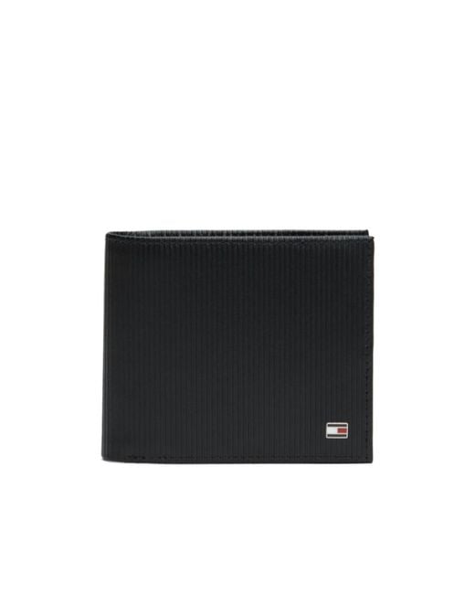 Tommy Hilfiger Black Ribbed Wallet for men